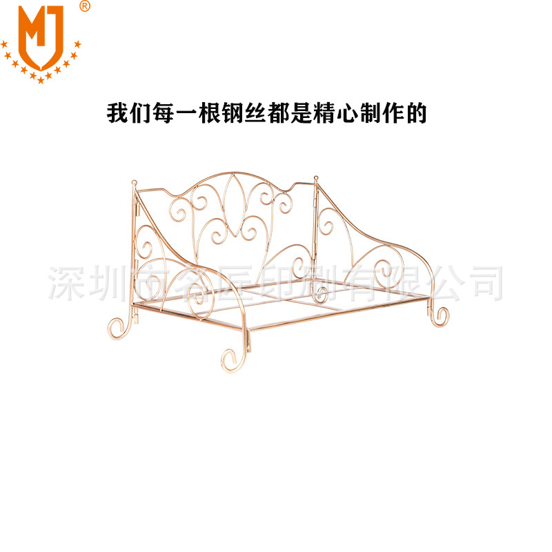 跨境專供鐵藝狗床貓窩寵物墊子貓狗通用寵物窩(圖2)