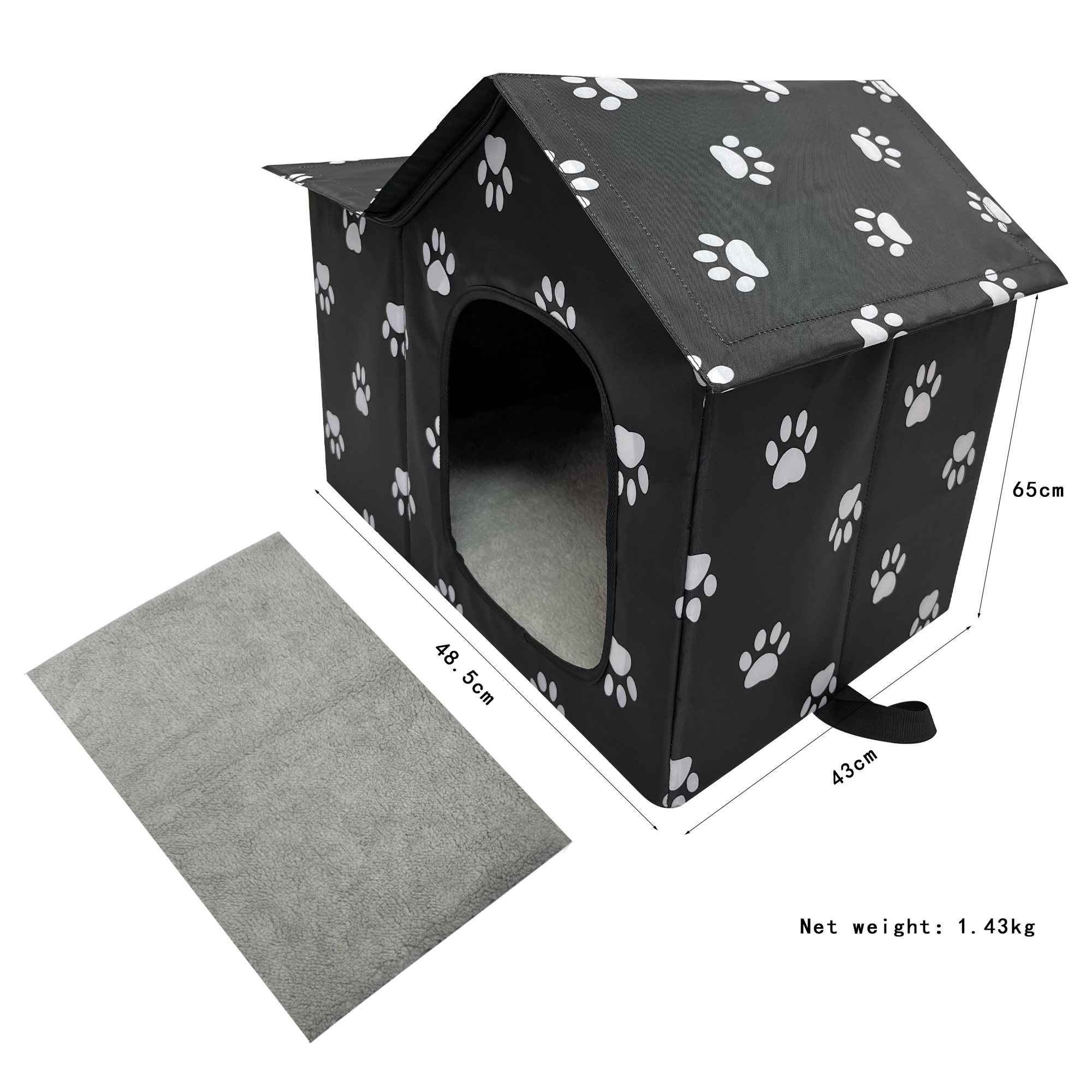 Wholesale Pet House Indoor Outdoor Cat House, Weatherproof Outside Cat Shelter for Feral Cats(圖2)