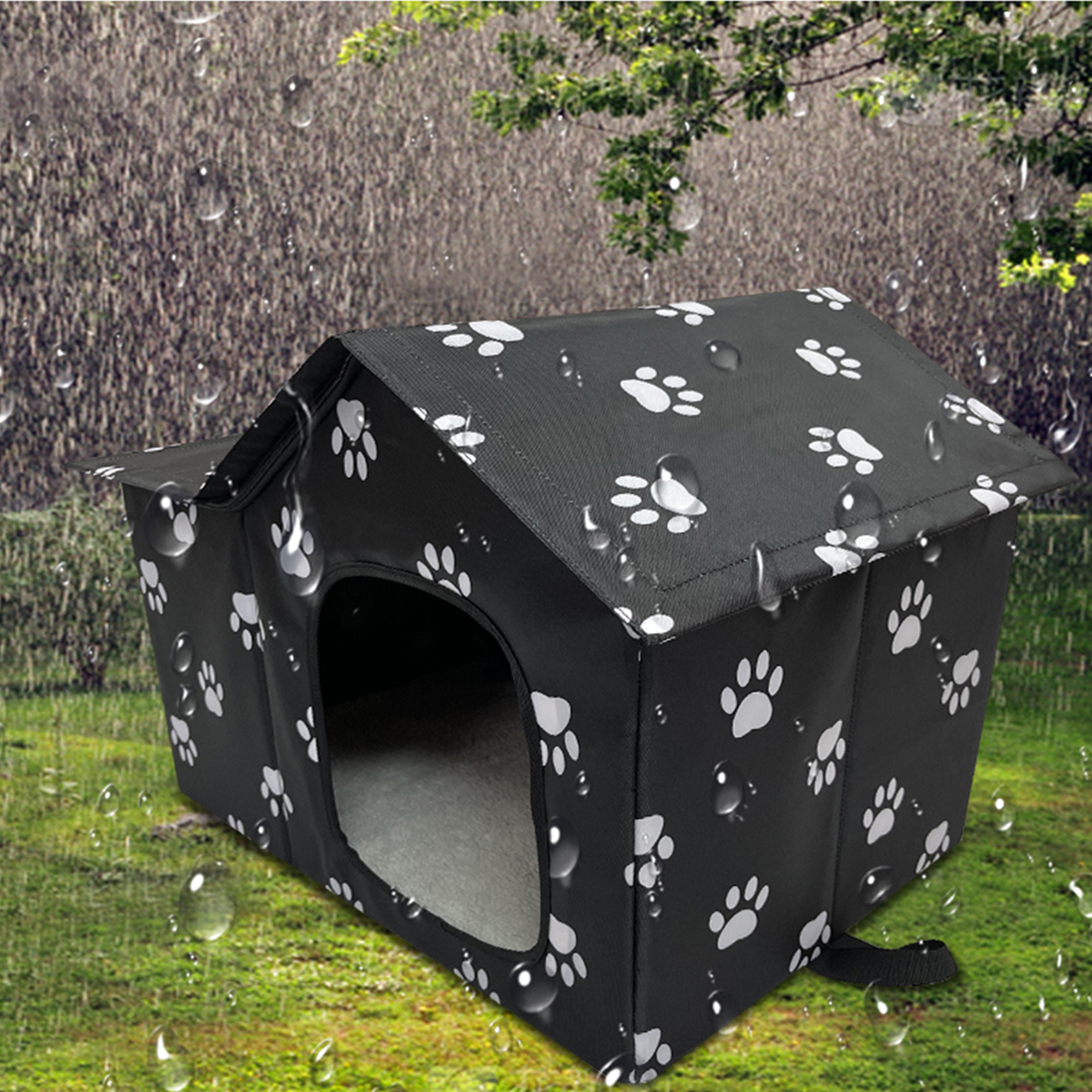 Wholesale Pet House Indoor Outdoor Cat House, Weatherproof Outside Cat Shelter for Feral Cats(圖6)