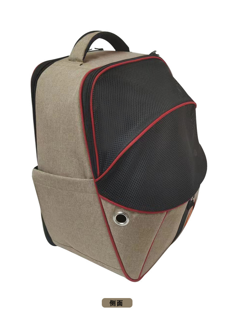 MJ Customized Pet Mesh Backpack Cross border New Cat Bag Breathable Dog Backpack Portable Pet Bag(圖8)