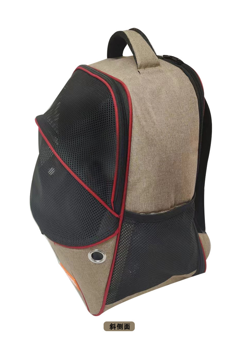 MJ Customized Pet Mesh Backpack Cross border New Cat Bag Breathable Dog Backpack Portable Pet Bag(圖9)