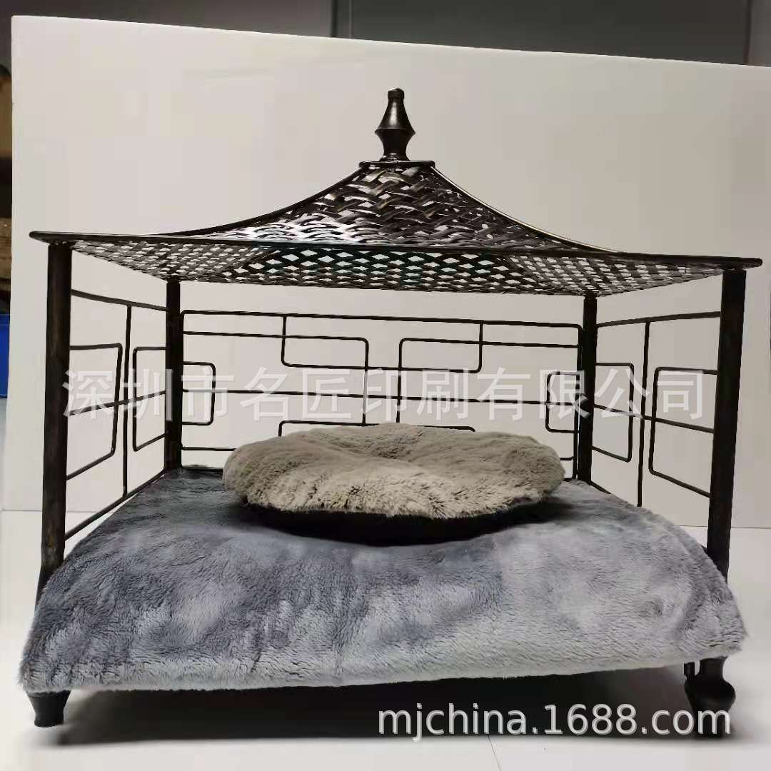 Iron dog bed, cat bed, all season universal pet bed European Gothic style(圖2)